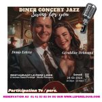 Dîner concert JAZZ le samedi 24 février
